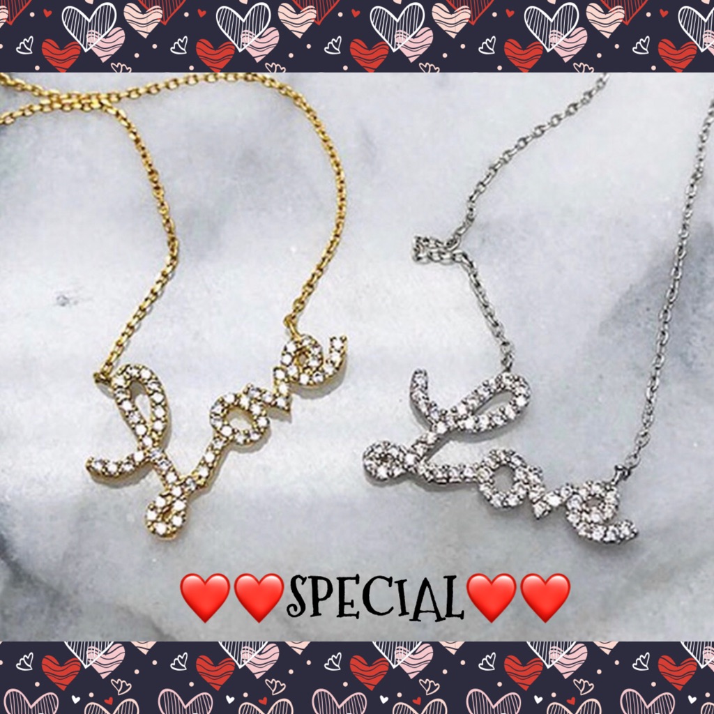 Love Cubic Zirconia NecklaceNwt-Boutique 24$